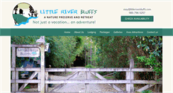 Desktop Screenshot of littleriverbluffs.com