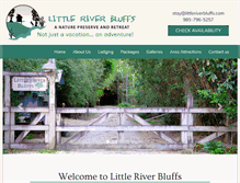 Tablet Screenshot of littleriverbluffs.com